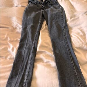 Abercrombie & Fitch Dark Gray Women's Straight Leg Jeans